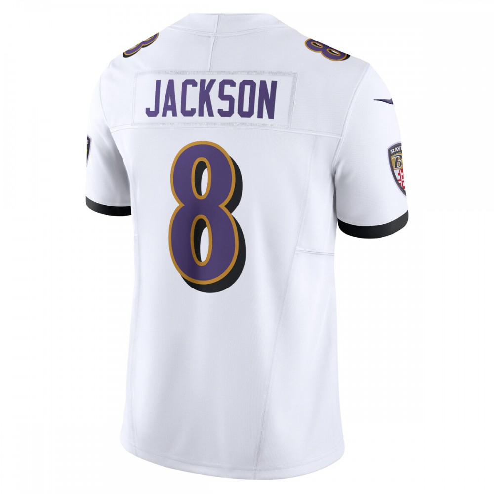 Lamar Jackson Baltimore Ravens Nike Vapor F.U.S.E. Limited Jersey - White-GridironStore